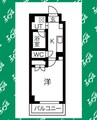 アールズコート富が丘 1Kの間取り