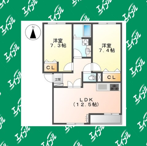 間取り図 クオリティーⅡ番館
