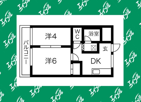 間取り図 コーポKAWAHARA