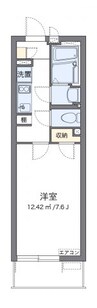 クレイノＢＥＬＬ 1Kの間取り