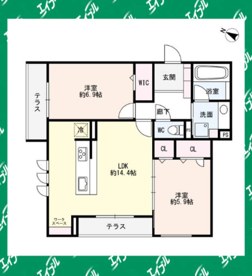 間取図 Croix Rousse