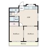 MKマンション 2LDKの間取り