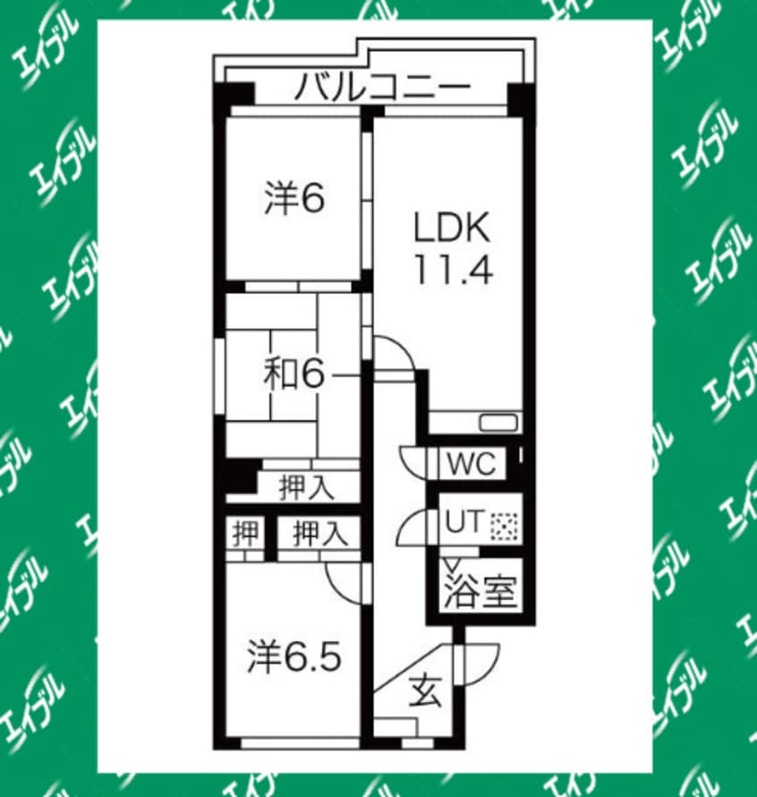 間取図 サンメゾン勢子坊