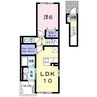ジュネス笹原 1LDKの間取り