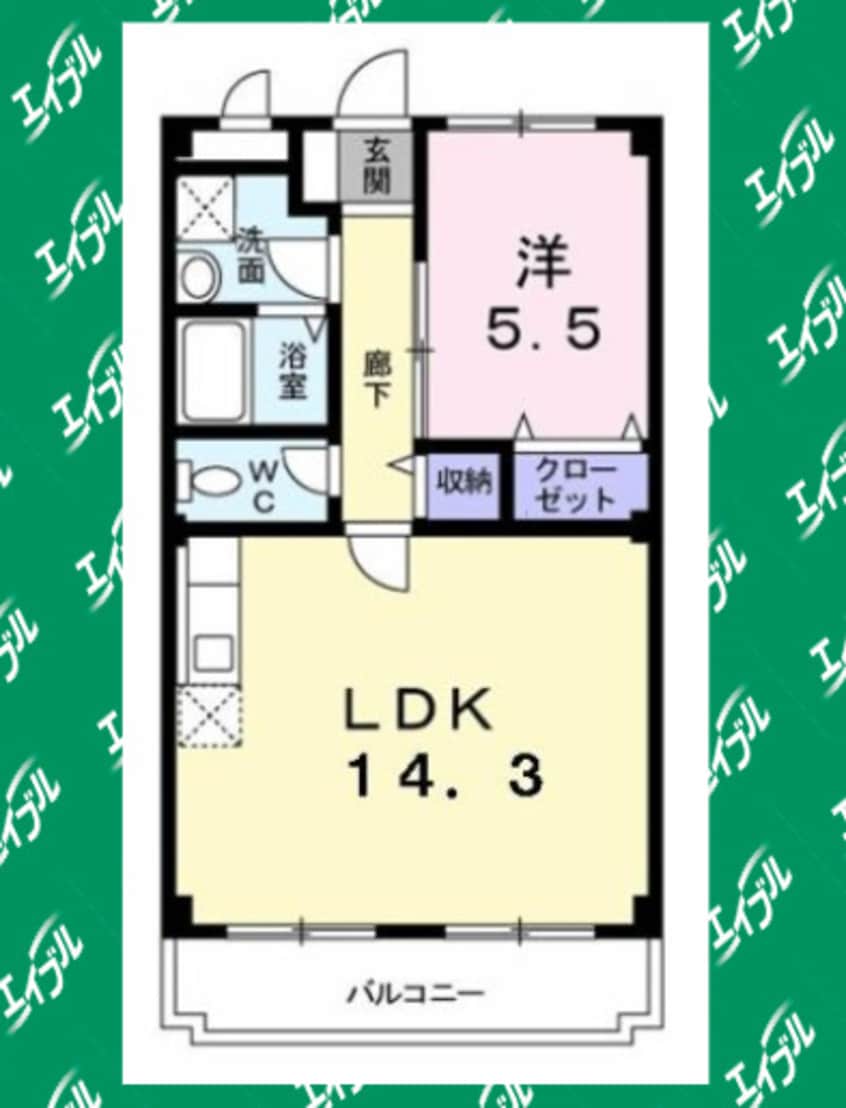 間取図 コーポ静