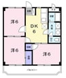 スカイマンション岡田 3DKの間取り