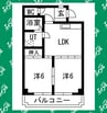 Maison Sakae 2DKの間取り