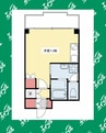 池下ホームズ 1Rの間取り