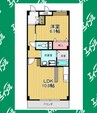 ヴェルジェ 1LDKの間取り