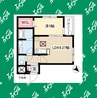 リーブルファイン東春田 1LDKの間取り