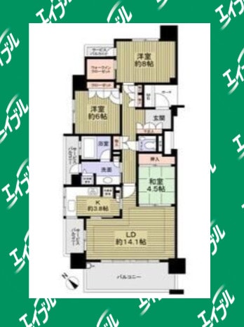 間取り図 グランドメゾン星が丘山手A棟