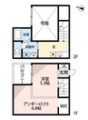アプローズ 1Rの間取り