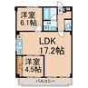 近鉄名古屋線/伏屋駅 徒歩41分 3階 築17年 2LDKの間取り