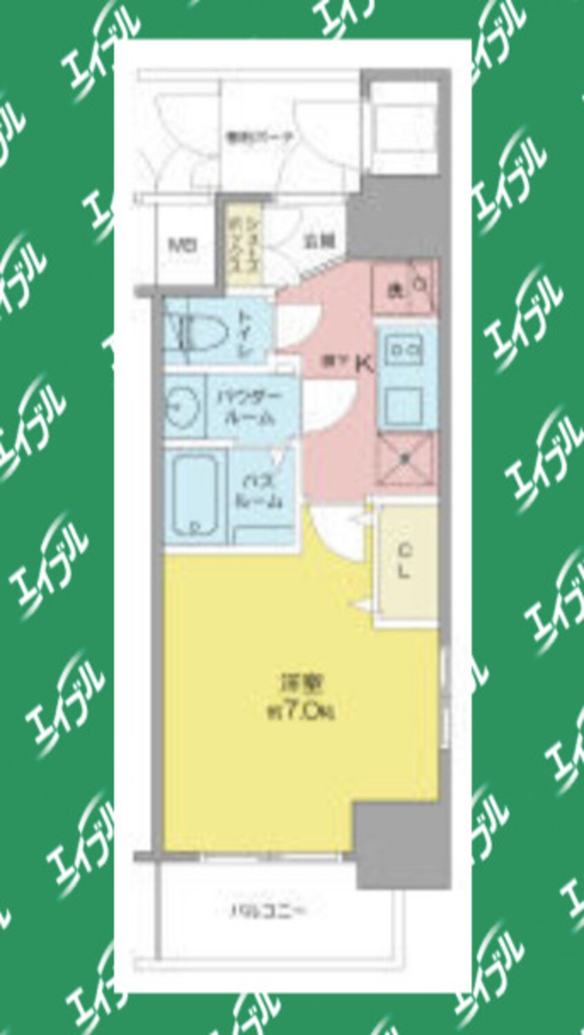 間取図 エステムコート名古屋新栄アクシス