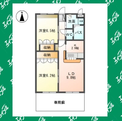 間取り図 コーポ砂田