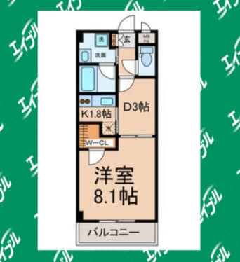 間取図 名鉄名古屋本線/呼続駅 徒歩4分 3階 築23年