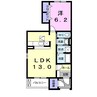 ヴィラ　グレイス 1LDKの間取り