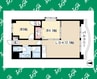 Bay Court SOUTH 2LDKの間取り