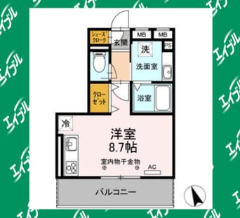 間取図 東海道本線/野田新町駅 徒歩2分 2階 築7年
