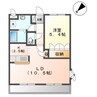 グランデールⅡ 1LDKの間取り