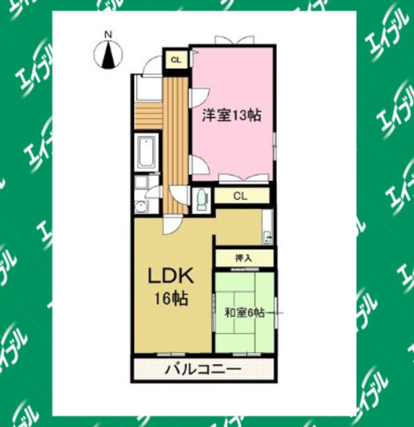 間取図 アサヒマンション