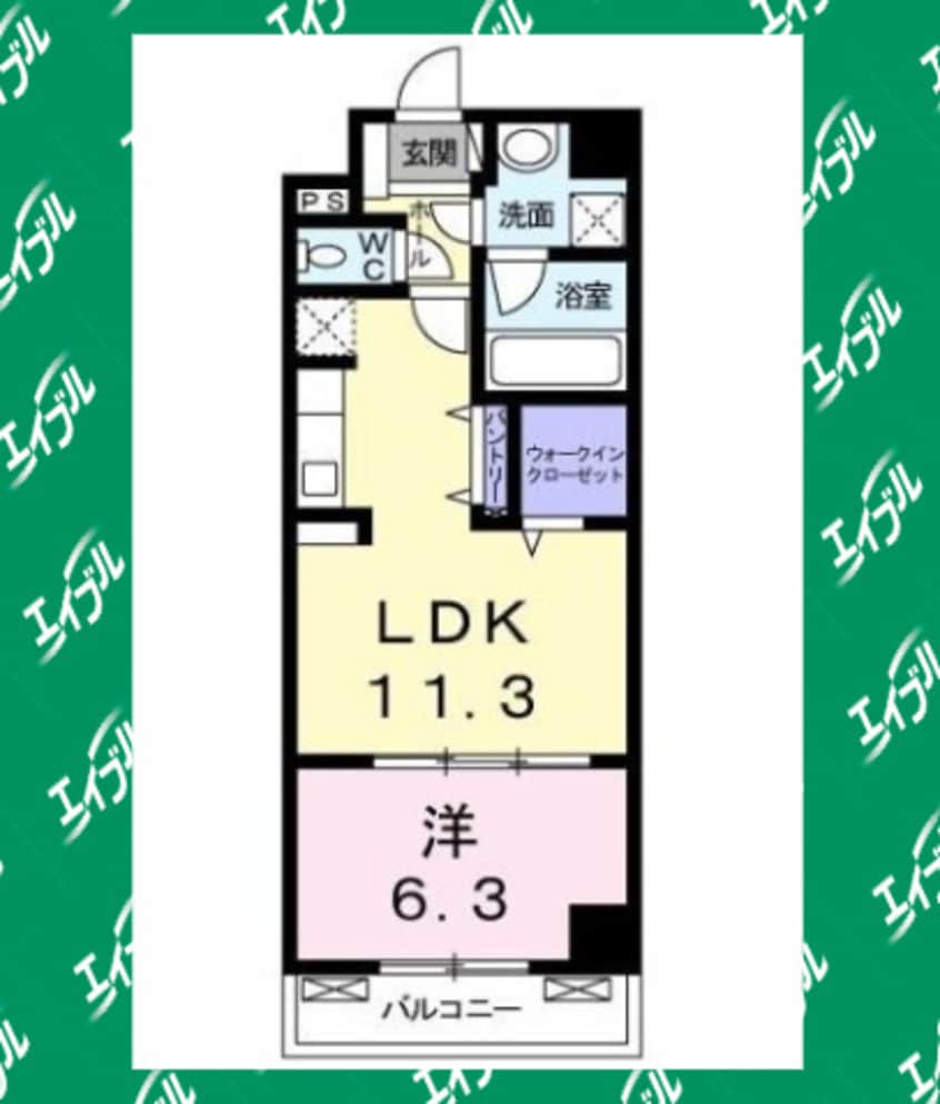 間取図 名古屋市営地下鉄東山線/藤が丘駅 徒歩12分 5階 築5年