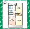 メゾンストーク 2DKの間取り