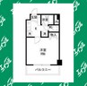コンフォール港楽 1Kの間取り