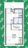 レオパレスＩＳＨＩＤＡ 1Kの間取り