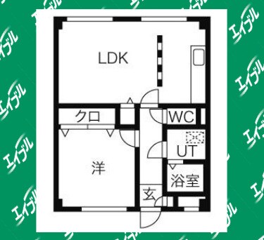 間取り図 名古屋市営地下鉄鶴舞線/植田駅 徒歩19分 2階 築36年