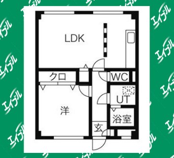 間取図 名古屋市営地下鉄鶴舞線/植田駅 徒歩19分 2階 築36年