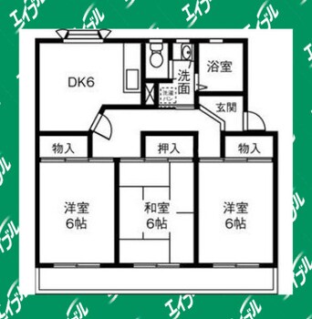 間取図 名鉄三河線/刈谷市駅 徒歩15分 3階 築37年