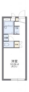 レオパレスＭ 1Kの間取り
