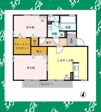 間取図 名鉄瀬戸線/喜多山駅 徒歩27分 2階 築27年