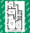 ヴァンテアン西山 3LDKの間取り