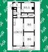 グリーンサイドヨシタカB 3LDKの間取り