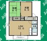 カサフェリスA 2LDKの間取り