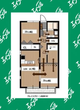 間取図 グレイスグリーン高畑