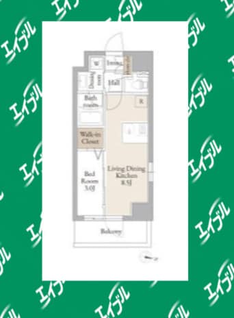 間取図 ルネフラッツ黒川Ⅱ