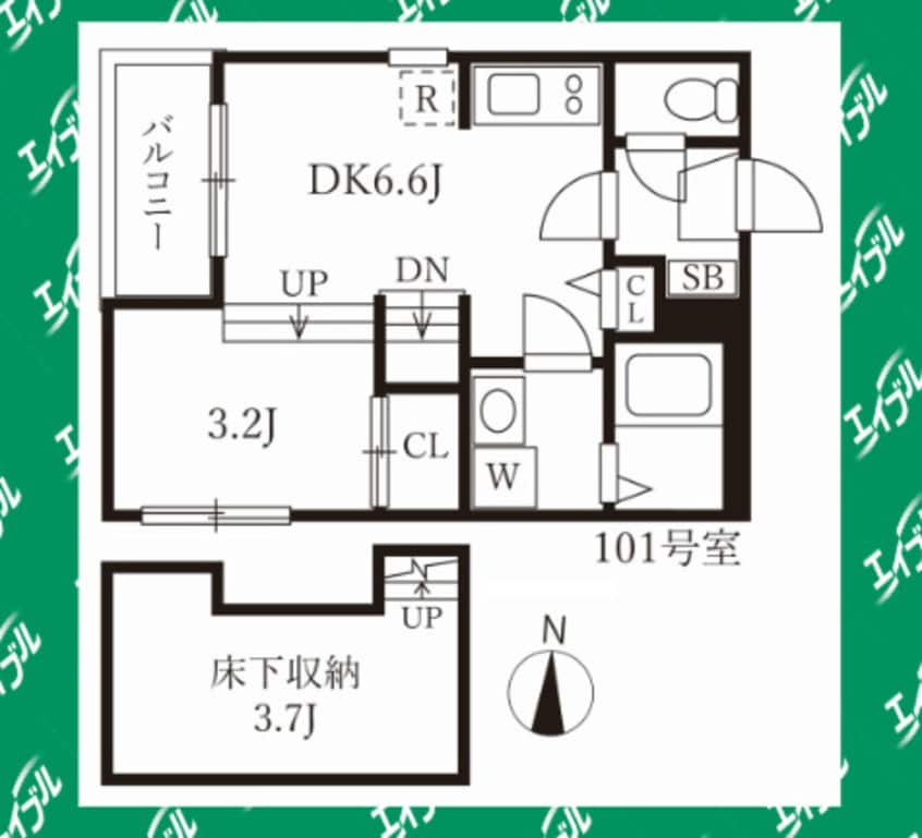 間取図 ディーラ鳴海