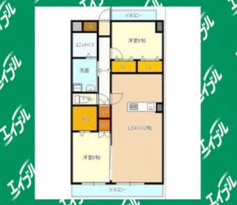 間取図 woodbell　Y