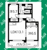 シャインスマイリー 2LDKの間取り