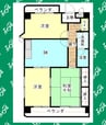 リバーサイド雅 3DKの間取り