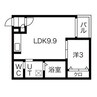 ステラ三吉町 1LDKの間取り