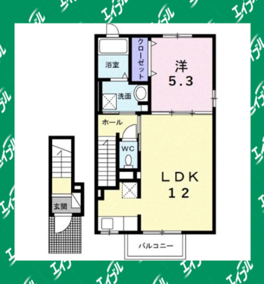 間取図 武豊線/石浜駅 徒歩4分 2階 建築中