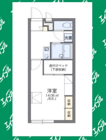間取図 レオパレスマリンブルー