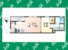 SELENITE刈谷 1LDKの間取り