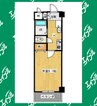 名鉄常滑線・空港線/名和駅 徒歩10分 3階 築23年 1Kの間取り