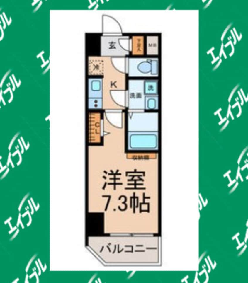 間取図 名鉄常滑線・空港線/新日鉄前駅 徒歩5分 9階 築16年