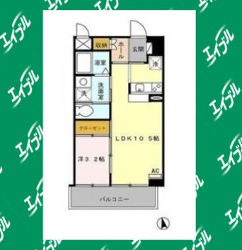 間取図 カーサコモダ新舞子　B